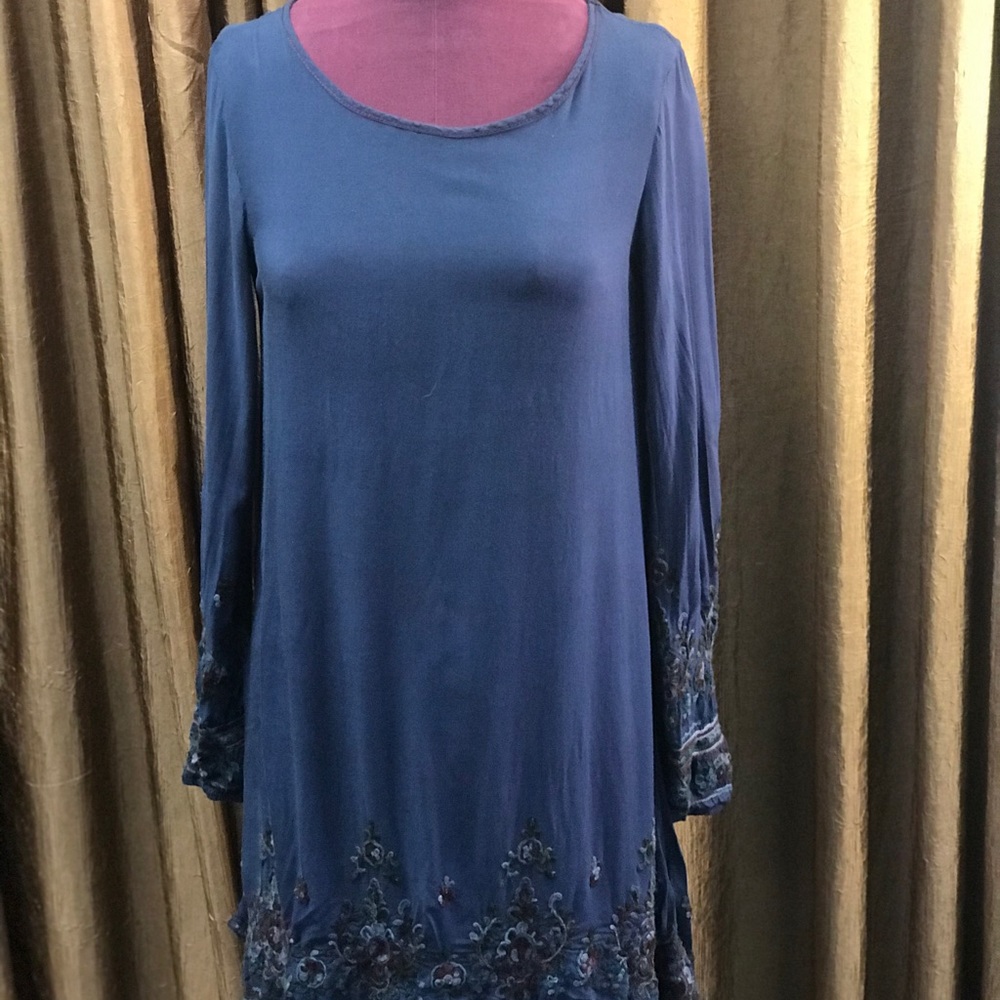 Navy• S• tunic dress